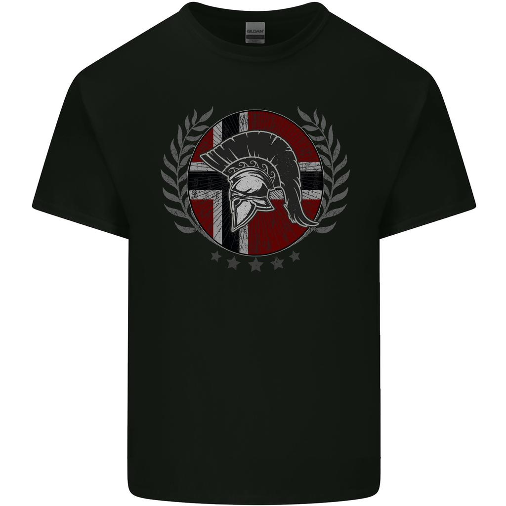 Norway Bodybuilding Flag Gym Training Spartan Mens Light Cotton T-Shirt