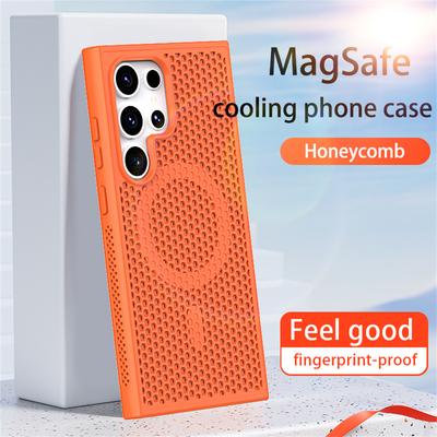 Магнитный чехол для телефона Magsafe с рассеиванием тепла для Samsung S24 S23 Ultra S22 Plus FE, роскошная противоударная защитная задняя крышка