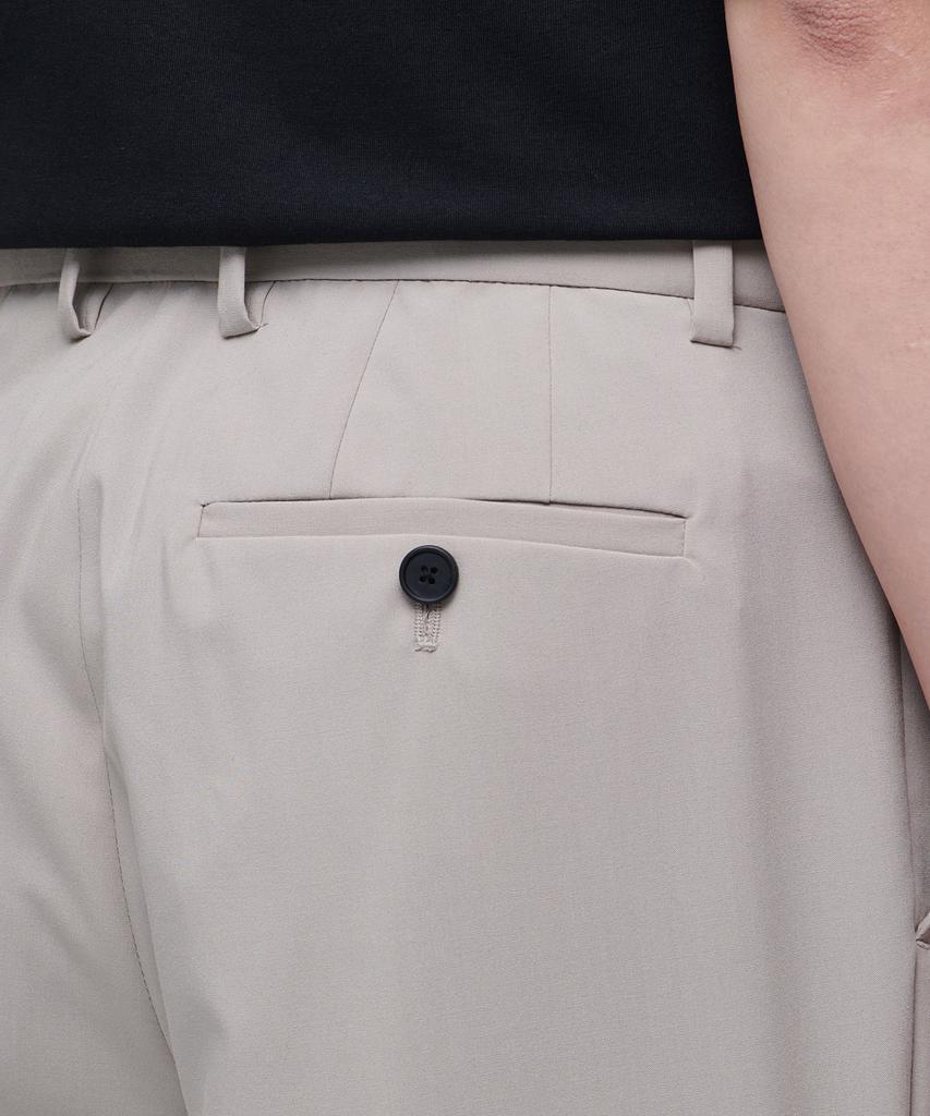 MUSINSA STANDARD [Cooltandard] Real Wide Hidden Elastic Waist Slacks [Light Beige]