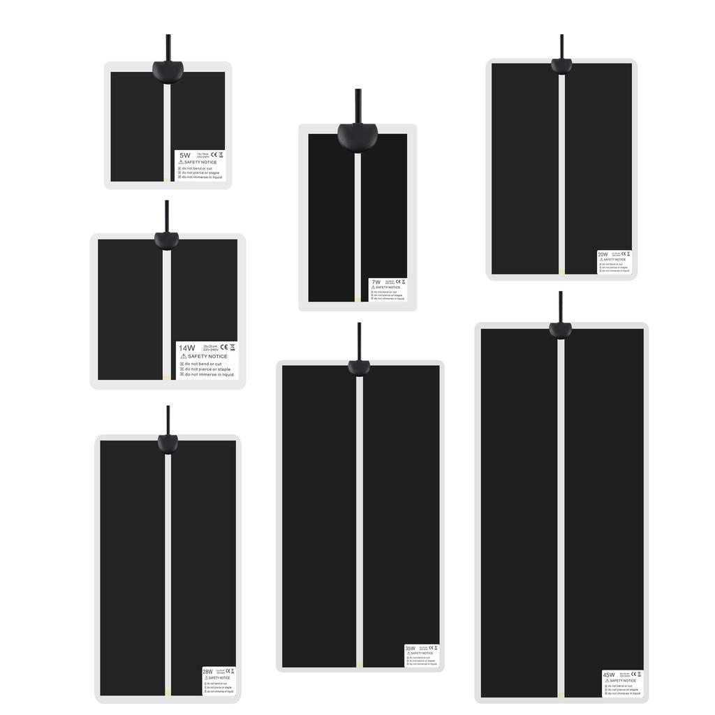 5-45 Вт Коврик с подогревом для рептилий Террариум Лазающие питомцы Обогревающие теплые коврики Регулируемый контроллер температуры Коврики Принадлежности для рептилий