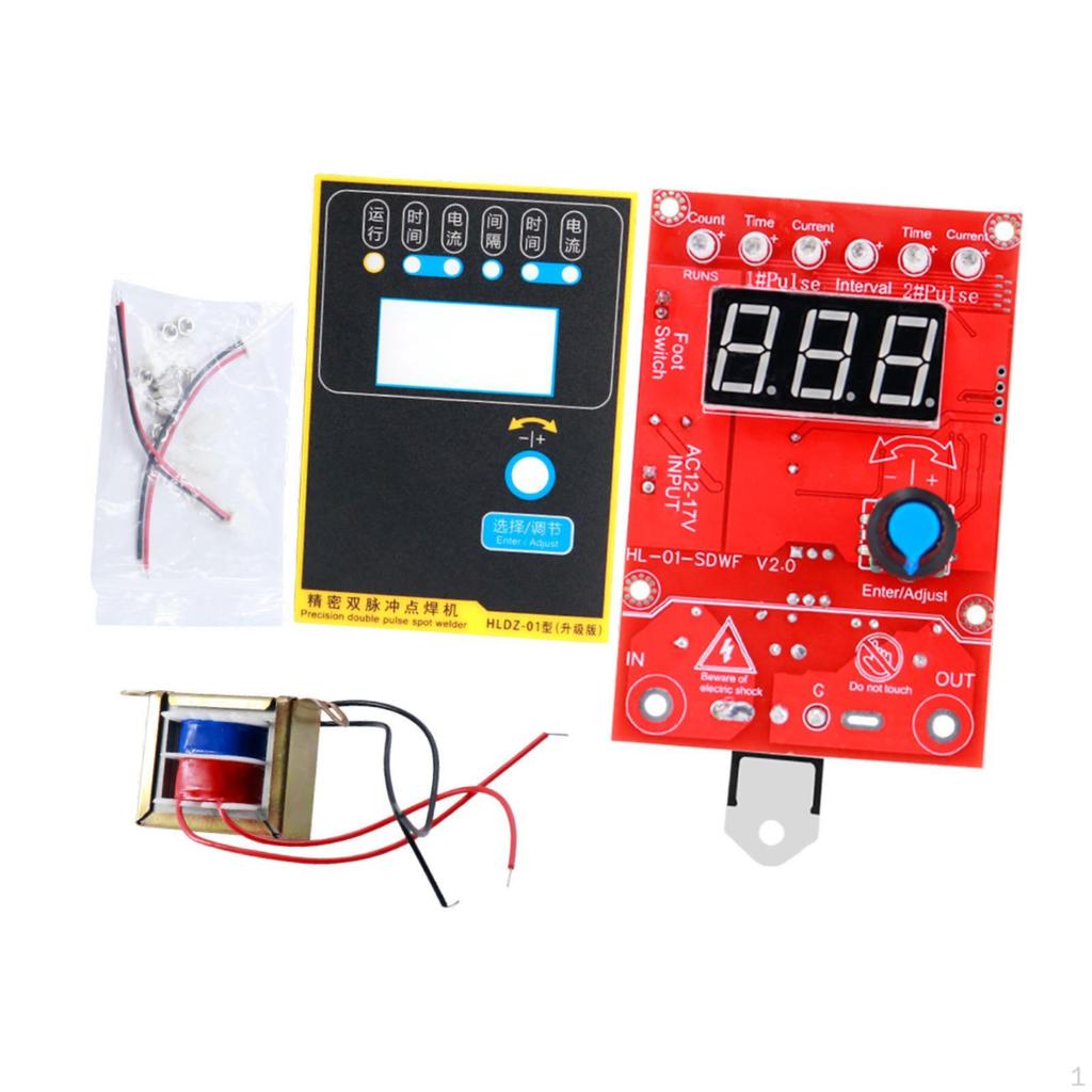 Панель управления сварочным аппаратом 41A Регулировка времени Высокопроизводительные детали Цифровая панель контроллера Сварка