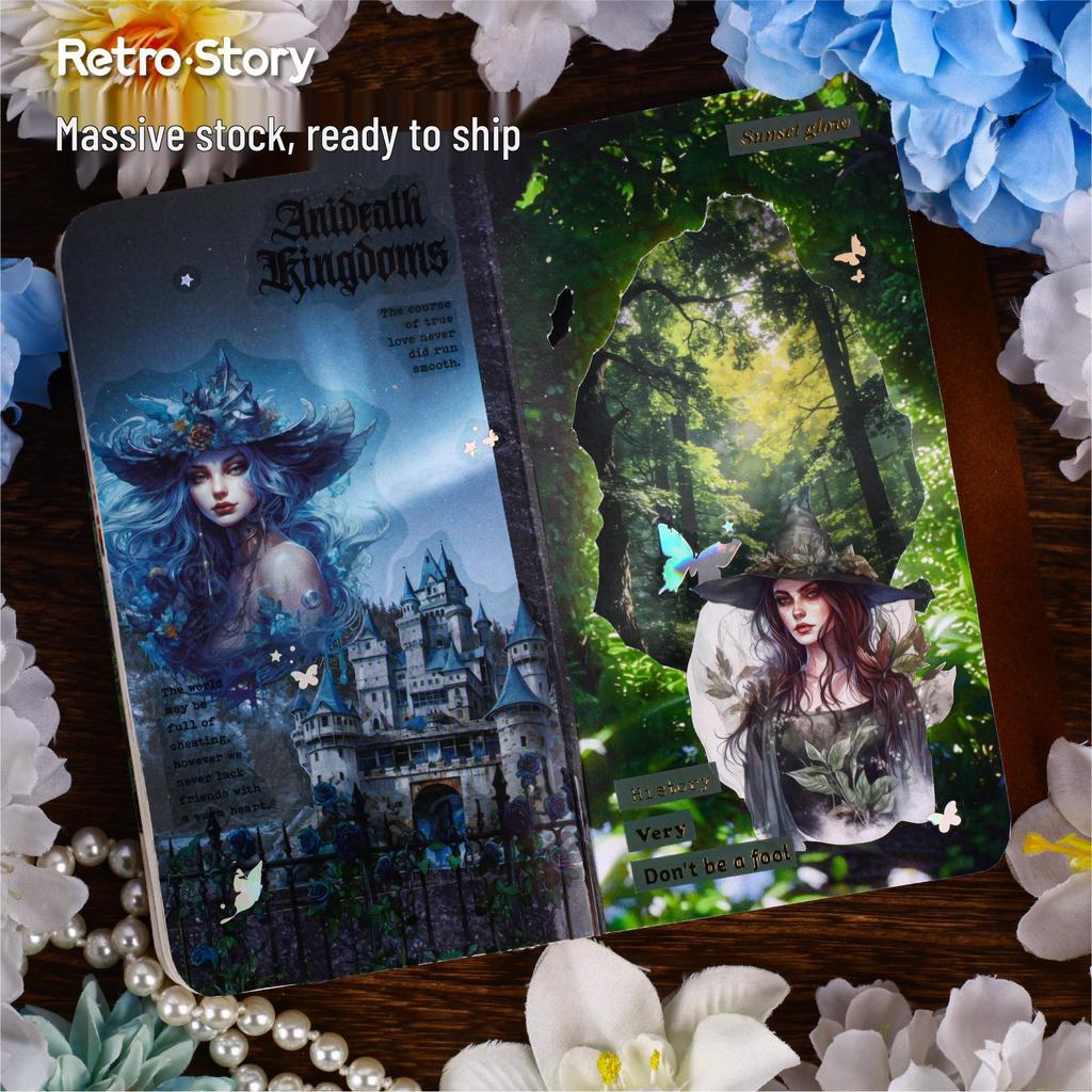 Ретро История Серия Сюньсянь: Европейский набор материалов с персонажами - 6 стилей для украшения журнала