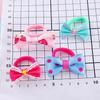 10 Pcs of Candy Colored Rubber Bands Children's Bow Hair Rings New Colored Non Damaging Hair Headbands Girl Tie Hair Towel Rings
