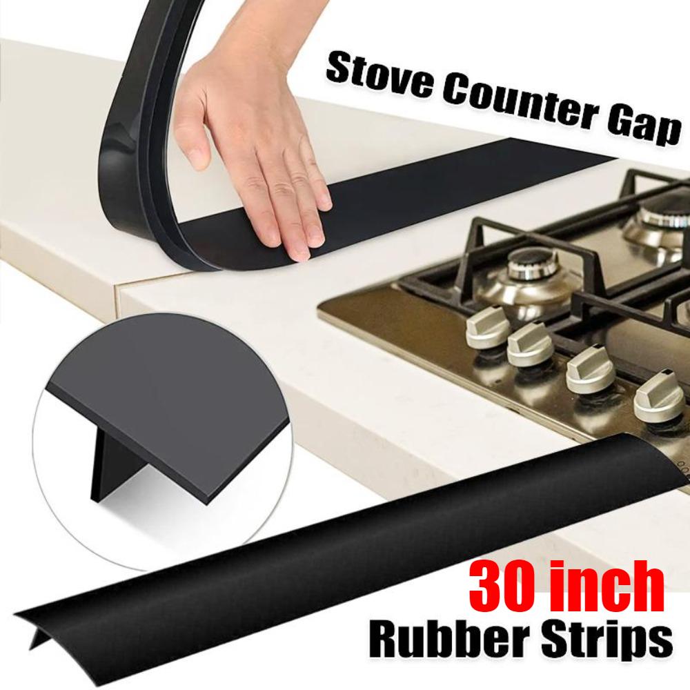 30-дюймовая крышка зазора для плиты, Т-образная силиконовая резиновая полоска для кухонной щели, заполнитель щелей для масла и газа, термостойкий коврик, масло, пыль, вода, уплотнитель