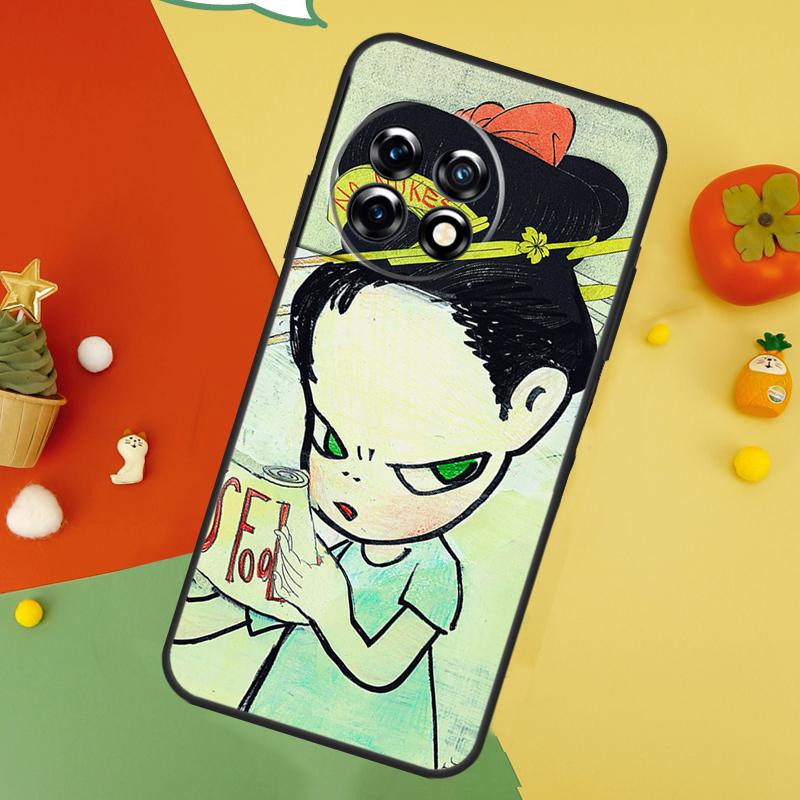 Мультяшный Эстетичный Задний Чехол Yoshitomo Nara Для OnePlus 15 13R 13 13T 12 12R 11 10 10T 8T Nord CE 5 2 3 4 Lite N20 N30 Чехол