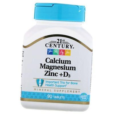 Витамины для костей, Calcium Magnesium Zinc + D3, 90таб (36440014)