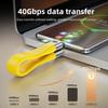 13 см USB4 Кабель для PD240W Power Delivery и 40 Гбит/с Передачи Совместимый 8K Видео Передача