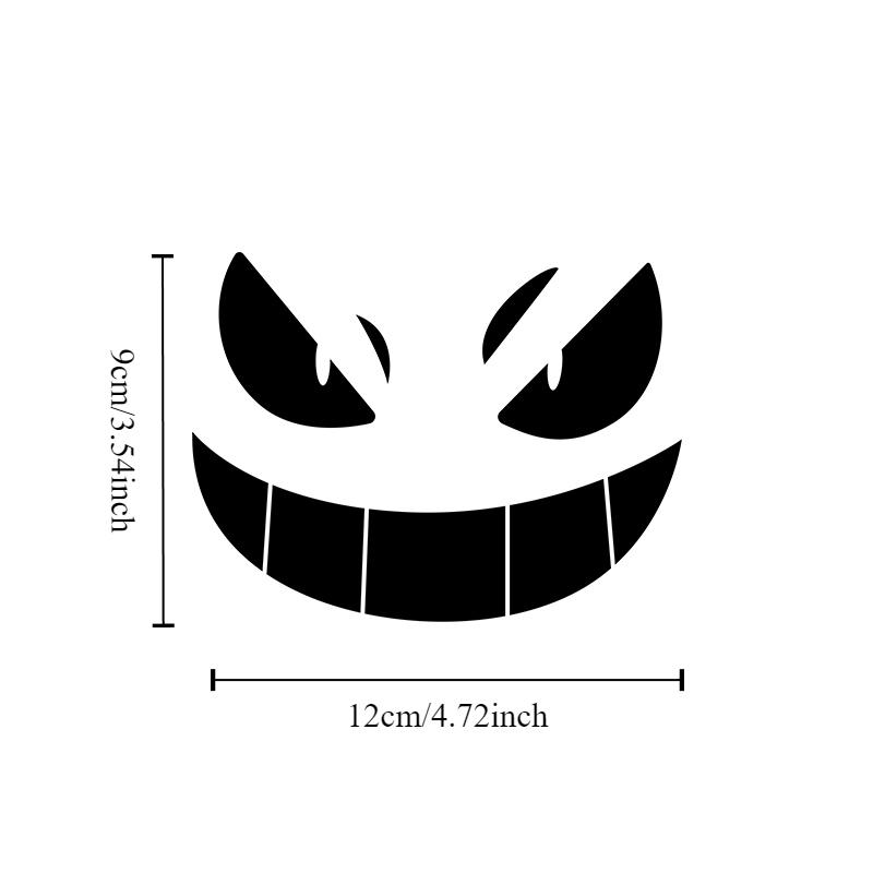 Creative Devil Smiley Car Stickers Electric Car Motorcycle Motorcycle Body Modification Stickers Fuel Tank Helmet Decoration