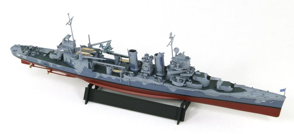 Американский тяжелый крейсер Vincennes серии Pit Road Skywave, пластиковая модель W269 1/700 CA-44 (Корабль)