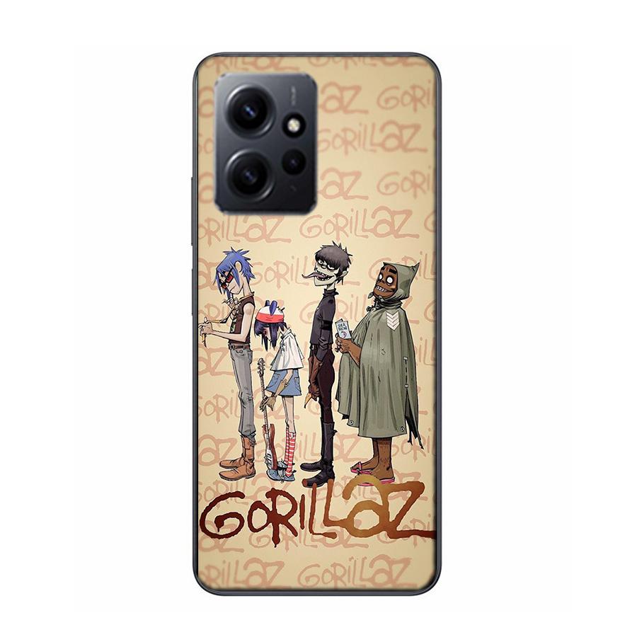 Аниме чехол для телефона Gorillaz для Redmi 12 13C 12C 15C 9 10 10C Note 13 Pro Plus 14 15 Pro 9T 9C 9A Мягкий чехол из ТПУ Прозрачные чехлы для мобильных телефонов