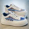 New Autumn Breathable Men's Shoes Korean Versatile Trendy Niche Design Thick-soled Cloth Shoes Sports and Casual White Board Shoes