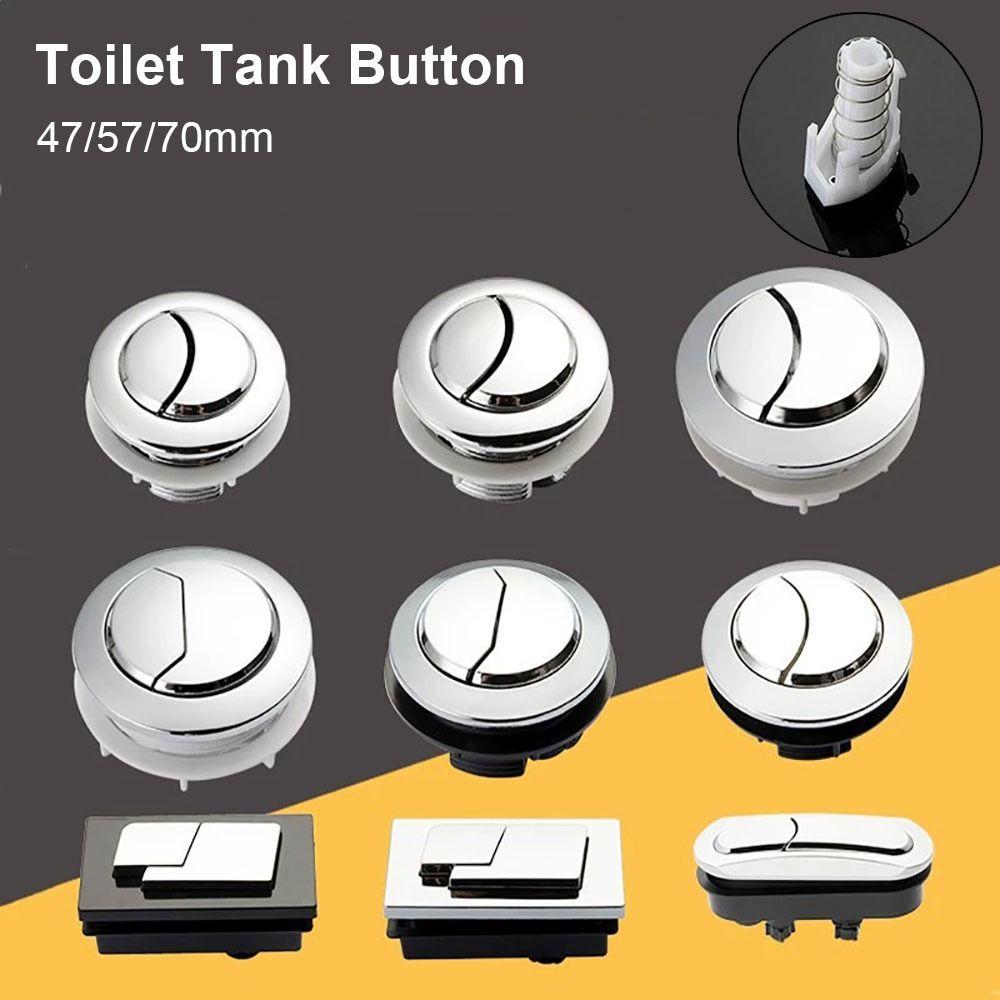 1Pcs Plastic Toilet Push Buttons Round/Square Shape Dual Flush Button Bathroom Accessories