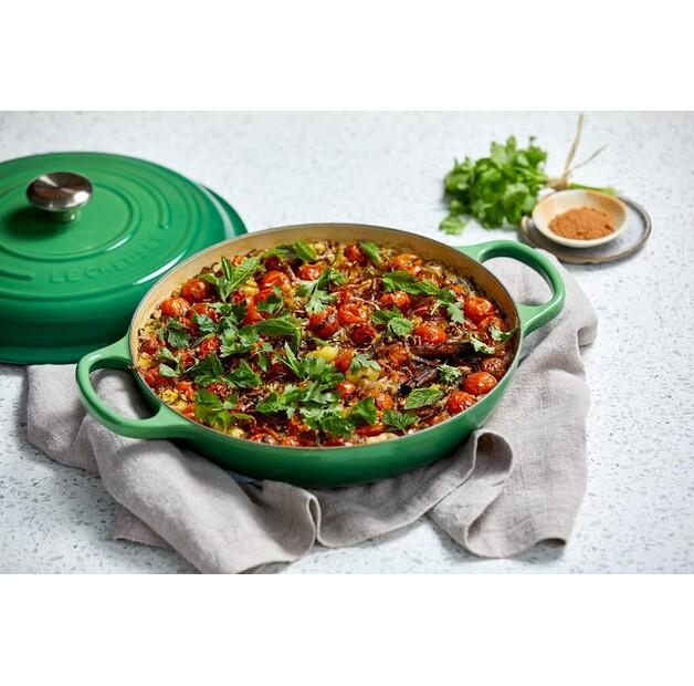 Кастрюля Le Creuset, чугун, круглая, 26 см, 2,2 л, зелёный бамбук (21180264082430)