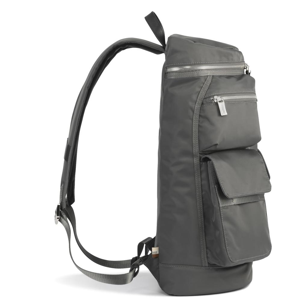 Рюкзак размера A4, отделение для ПК 20 л 750 г, переработанный нейлон, черный, черный [Orobianco] [Оригинал], мужской "TATTICA" 13,3 дюйма, № 92945