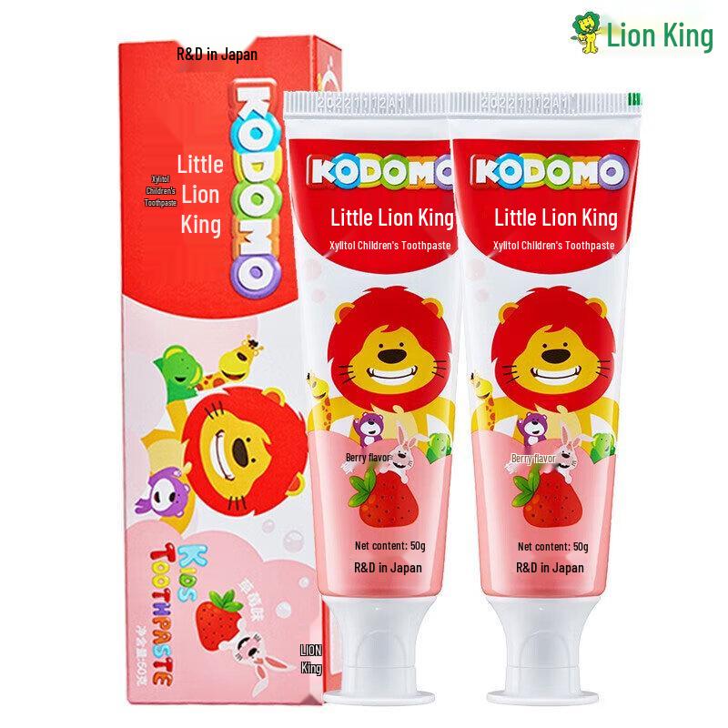 Lion Kids Strawberry Fluoride Toothpaste