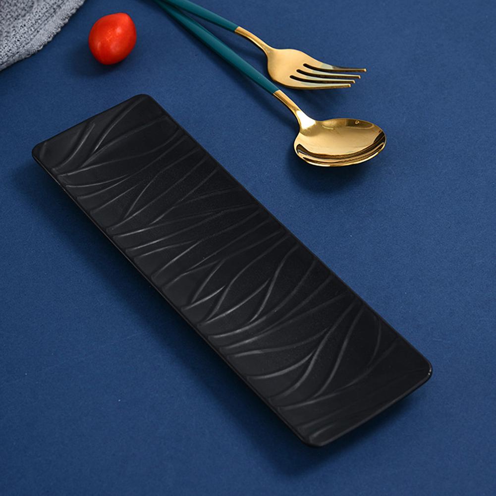 Прочная тарелка для суши с гладкой поверхностью, имитация керамики, поднос для чая и закусок, непроливаемый пищевой поднос для торта, товары для дома