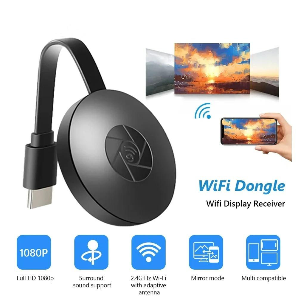 MiraScreen WiFi Display Dongle 1080P - Беспроводной HDMI-адаптер для Smart TV, Android iOS Windows PC Ноутбук Зеркалирование экрана