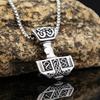 Подвеска-молот Тора Ожерелья для Мужчин Viking Nordic Celtic Ювелирные изделия из Нержавеющей Стали Гипоаллергенный Амулет Подарки