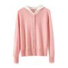 Женский кашемировый свитер Qinghe Cashmere 30% Кашемир 70% Шерсть Осенне-зимний кашемировый пуловер Мягкий и теплый