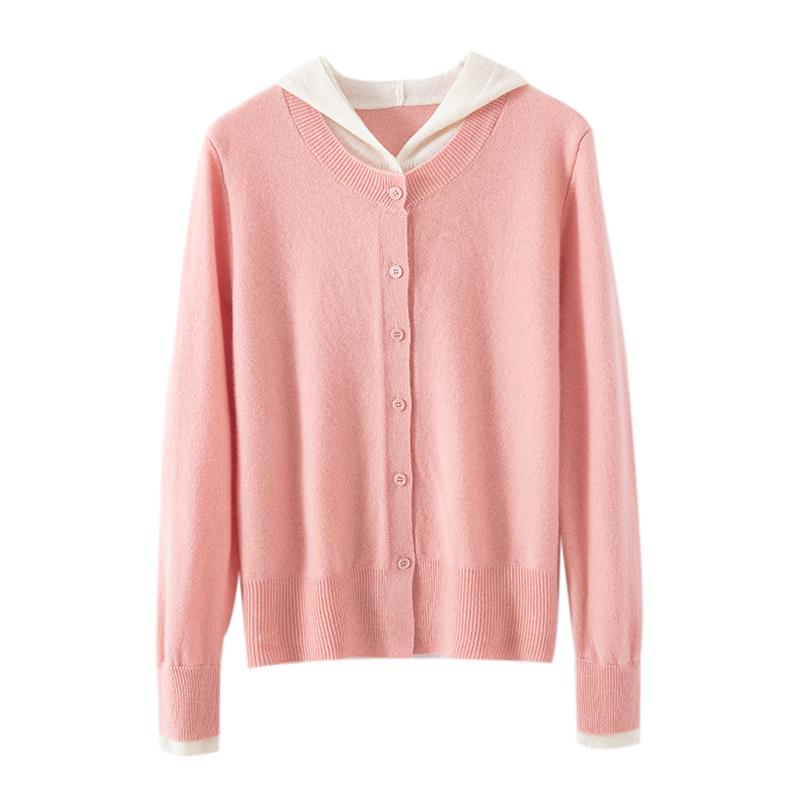 Женский кашемировый свитер Qinghe Cashmere 30% Кашемир 70% Шерсть Осенне-зимний кашемировый пуловер Мягкий и теплый
