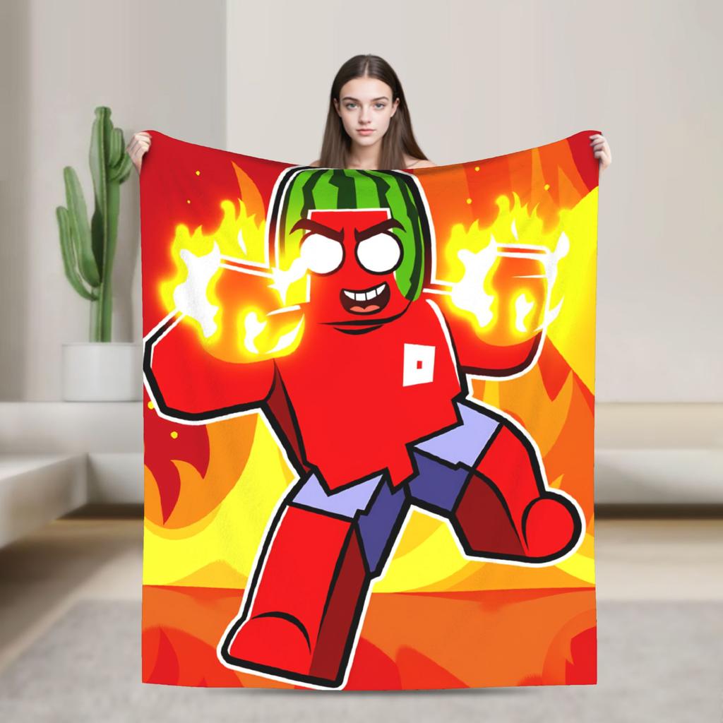 S-Sunny And M-Melon Blanket Soft Warm Fluffy Plush Bedding Throws For Bedroom Decorative Flannel Bedspread Bed Cover