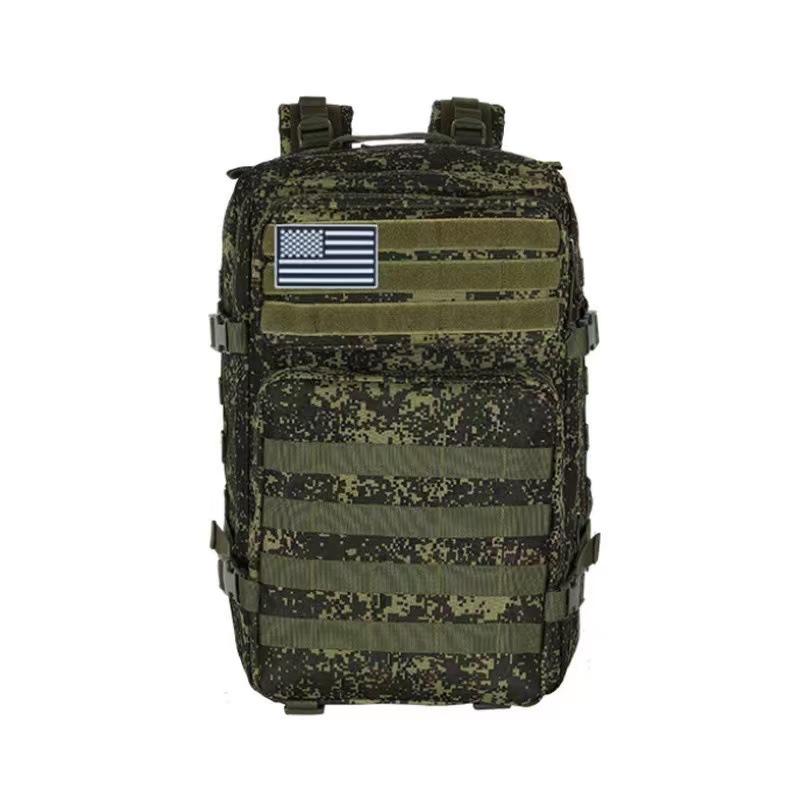 45L Backpack Outdoor Bag Fitness Backpack MOLLE Backpack Women's/Men's Hiking Survival Backpack Men's Dual Cup Holder
