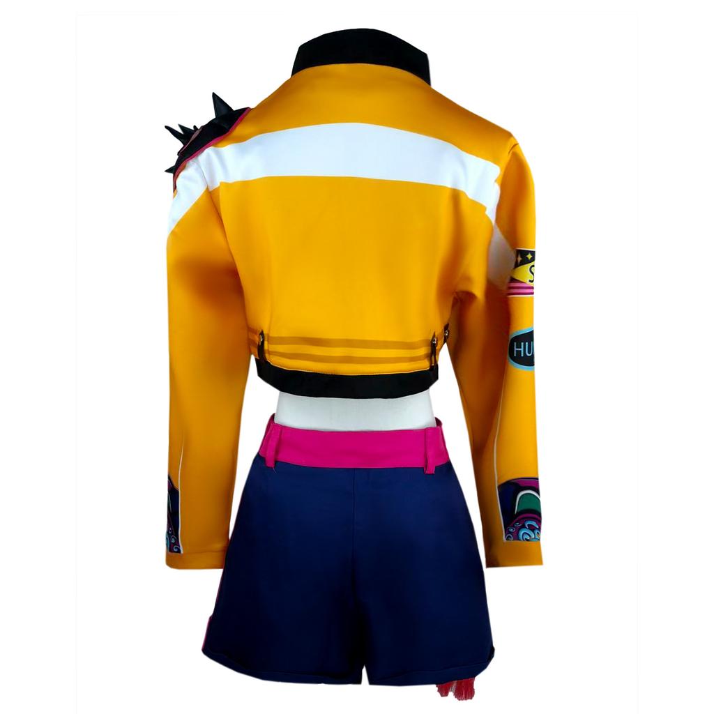 Sexy Demon Hunters Huntrix Rumi Mira Zoey Cosplay KPOP Group Stage Cosplay Print Pattern Uniform Halloween Party Outfit Woman