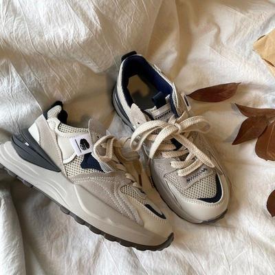 Популярные кроссовки на платформе в гонконгском стиле, женские весенне-осенние универсальные, с чувством зрелости, новинка 2025 года, для жарки на улице, для отдыха и спорта, обувь Форреста Гампа