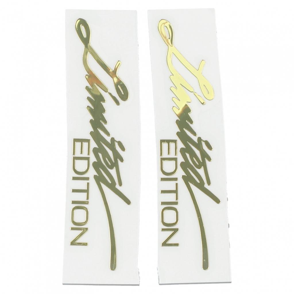 Золотая наклейка на автомобильную эмблему стильная 1,8*7,5 см аксессуары