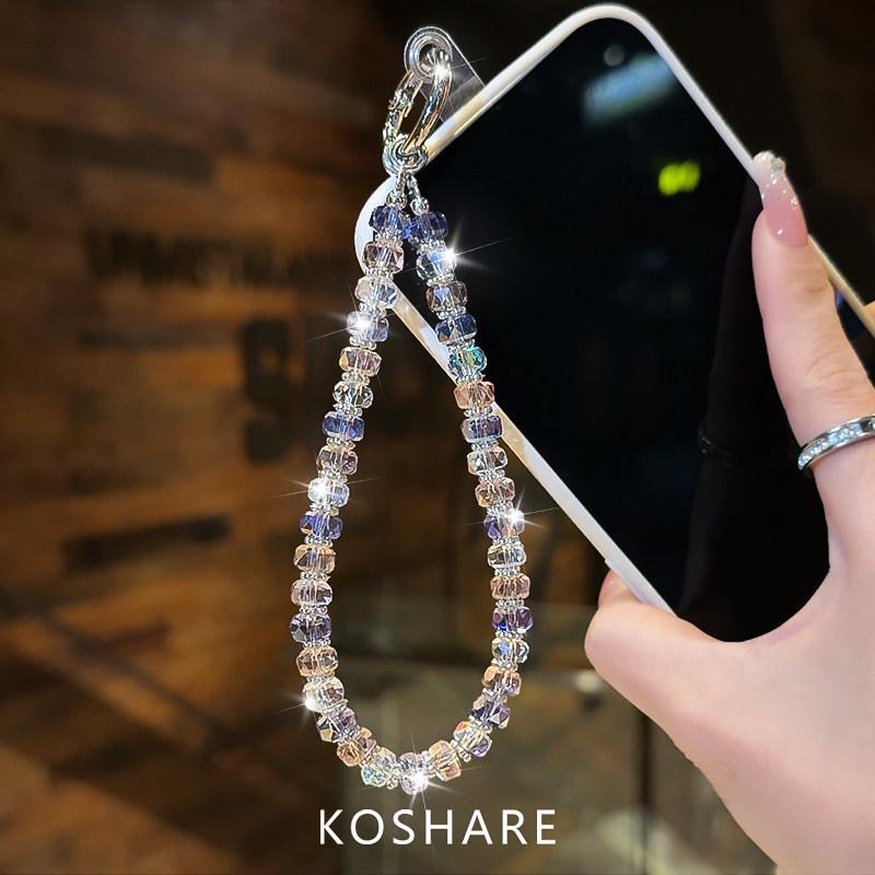 Xingdailu Color Flash Diamond Crossbody Mobile Phone Chain Light Luxury Niche Premium Crystal Bag Pendant Portable Pendant Female