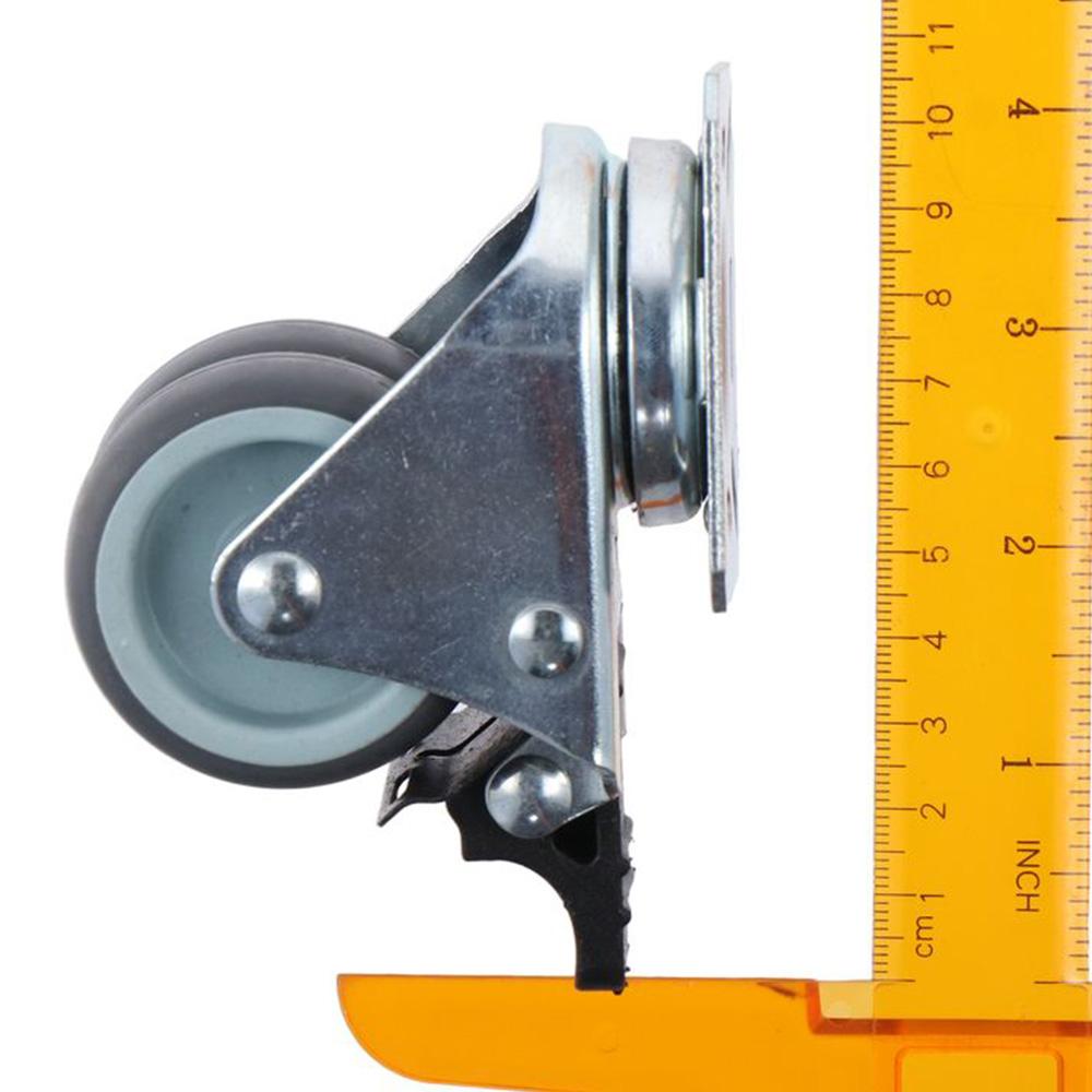 4 шт. с тормозами поворотные колеса до 880 фунтов поворотные колеса для поддонов прорезиненная мебель для тележек