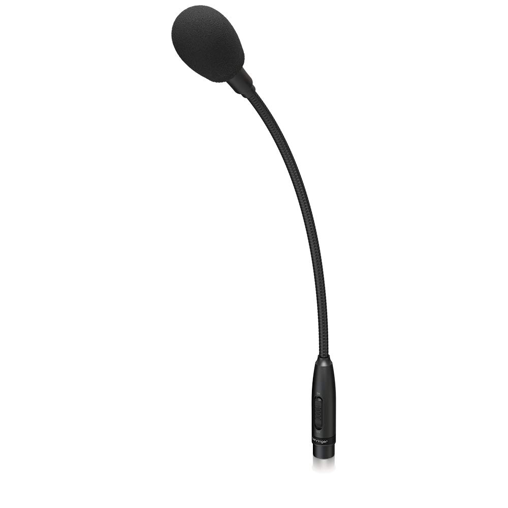 Behringer TA 312S Dynamic Gooseneck Microphone, Cardioid Pattern, Mute Switch, Black