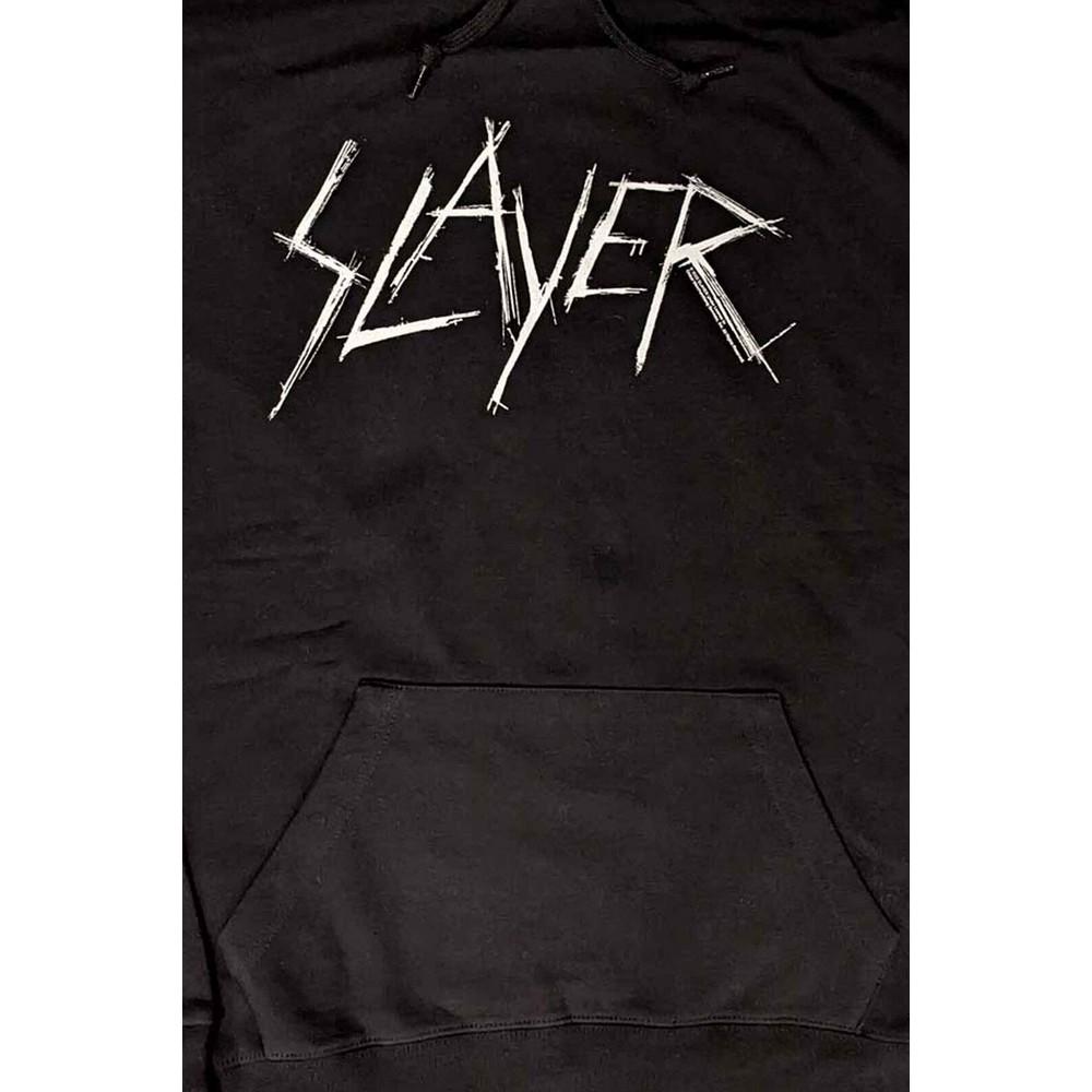 Толстовка с капюшоном Slayer Unisex для взрослых с логотипом Scratch