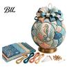 Handmade Art Project for Beginners Ocean Treasures DIY Patchwork Ball Ornament Kit, Nautical Dolphin Fabric Craft Making Creative Gift Lovers