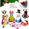 2-pack New Christmas Hats Childrens Paper Decorative Hats DIY Party Christmas Hats Christmas Paper Hats with Random Colors