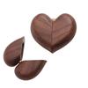 Walnut Wood Wooden Ring Box Heart Shaped Jewelry Organizer Box Gifts Proposal Ring Case Birthday