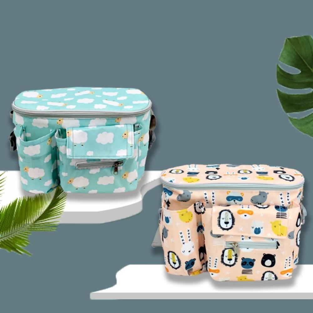 Сумка для подгузников большой вместимости, ткань Оксфорд, аксессуары для коляски, органайзер для коляски, для использования с прогулочной коляской