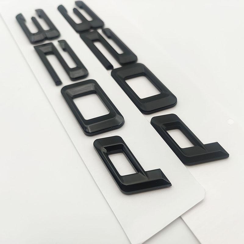 3D ABS Хром Матовый Черный Логотип Эмблема Буквы Наклейка на Багажник Автомобиля 320d Аксессуары