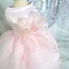 White Dog Wedding Dress Organza Princess Dresses Chihuahua Luxury Dog Clothes  Cat
