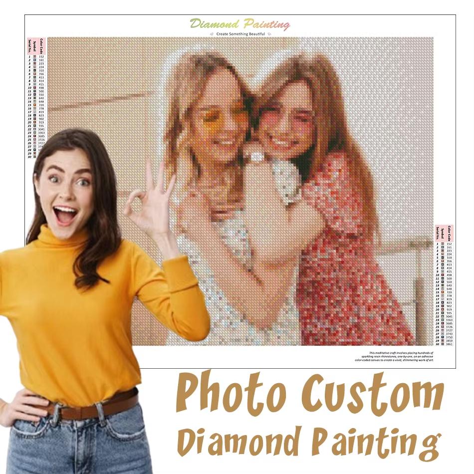 Фото на заказ алмазная живопись 5D DIY картина из страз алмазная вышивка 3D вышивка крестом домашний друг свадебное украшение