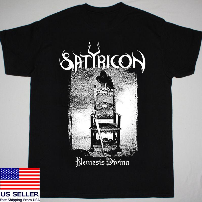 Satyricon Темные Средние Века Унисекс Черная Футболка Унисекс Футболка