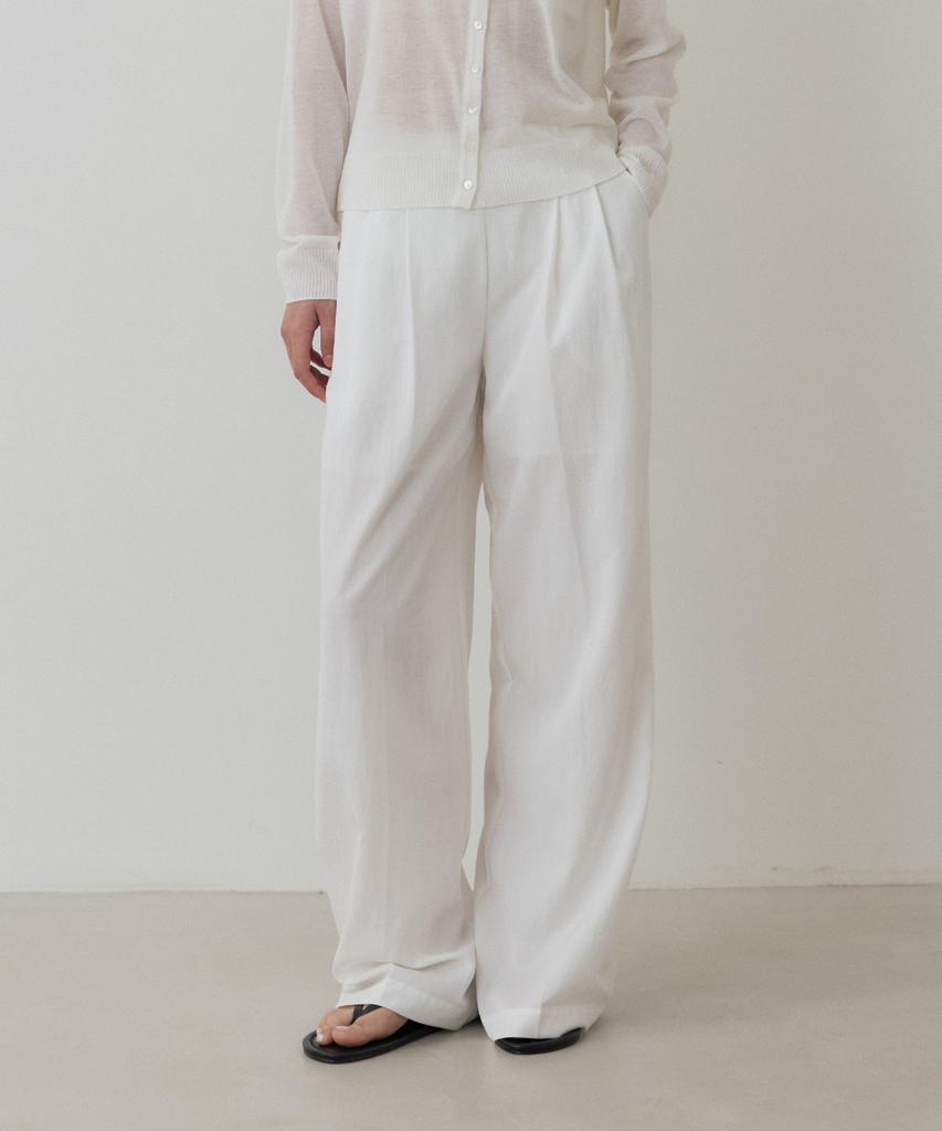 TOWAV Kaia Tuck Slacks_Ivory