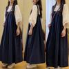 Sen Series Age-reducing Retro Plus Size Suspender Skirt Female Korean Version of The Loose Summer Dress Suspender Skirt