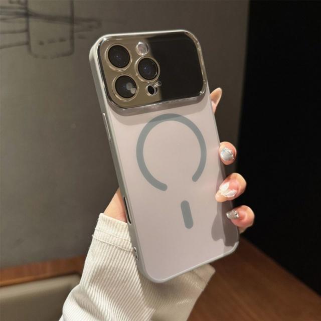 For For Iphone 16 Pro Max   Magnetic Soft Silicone Frame Phone Case For For Iphone 12 13 14 15 17 Air Lens Protective Cover