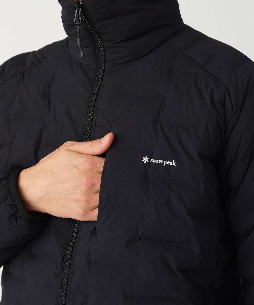 Snow Peak Stretch Double Weave Insulation Jacket Outer and Size L SPF-JK-25AU905, Jacket, Padded, Insulated, Men's Women's, Black,