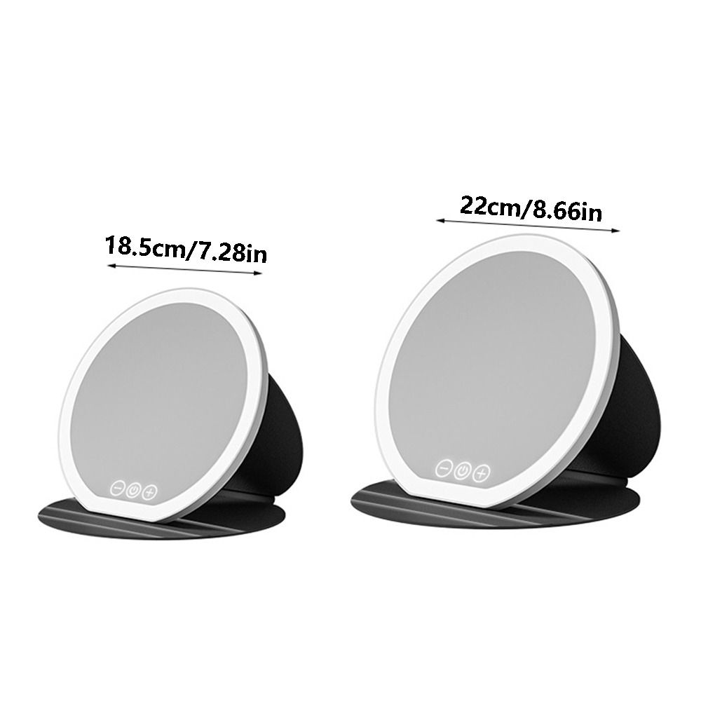 3 Color LED LED Makeup Mirror Round Mirror Portable Vanity Mirror  Office Use