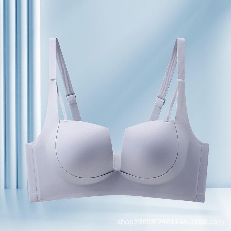 Seamless Smooth Push-Up Bra: Thin Cup, ABC Cup, Adjustable, Comfortable, Versatile for Summer, Ideal for Small Chests