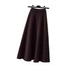Womens High Waist Knitted Midi Skirt With Thick Woolen Material For Autumn Winter Elegance