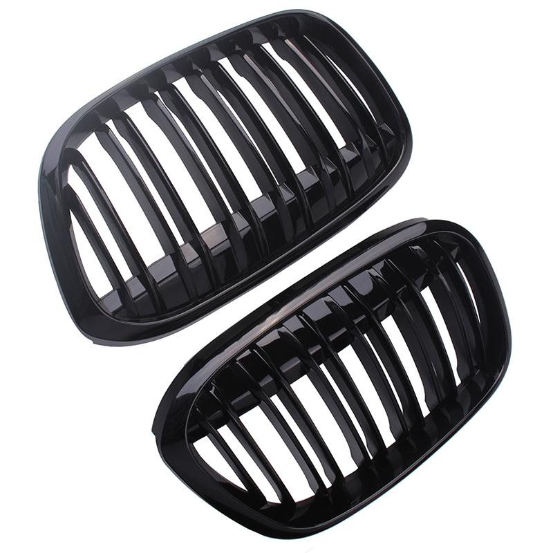 Передний бампер, решетка для почек, гоночная одинарная двойная решетка, подходит для BMW X1 F48 F49 2016-XDrive, автомобильные аксессуары, модифицированные