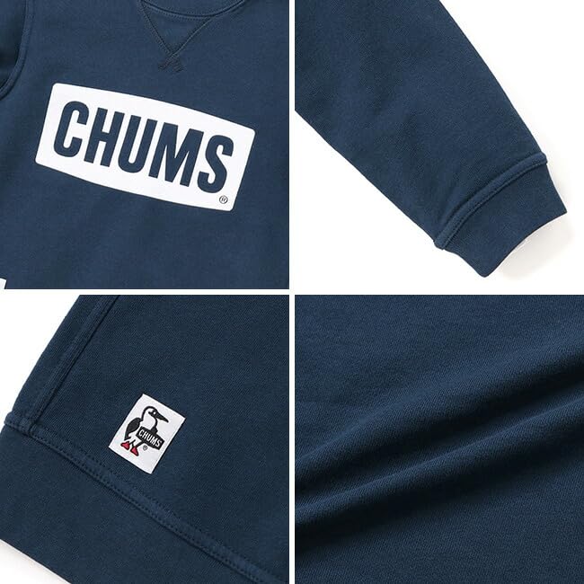 Толстовка с логотипом Crew Top LP Kids Black [Chums] Детская